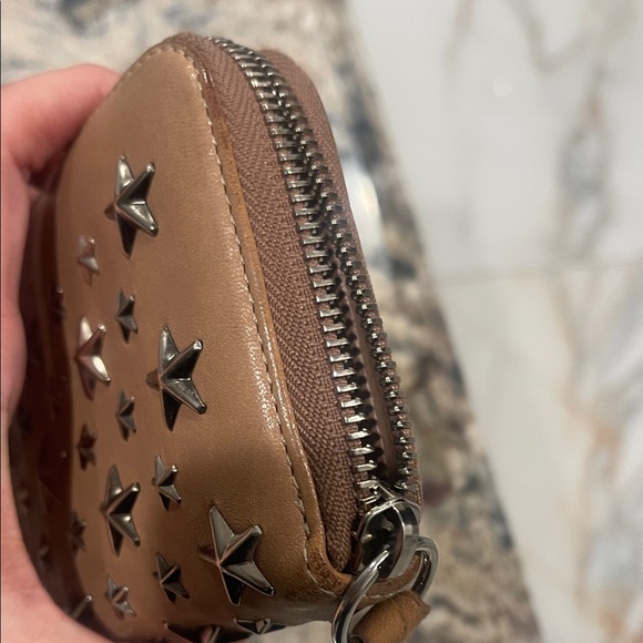 Jimmy Choo Beige Star-Studded Bag and Wallet - Picture 3 of 11